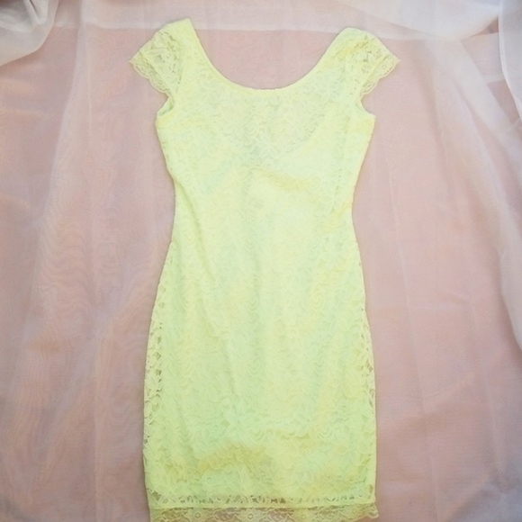 New H&M bodycon mini dress size 4 lave overlay sexy club - Picture 2 of 4